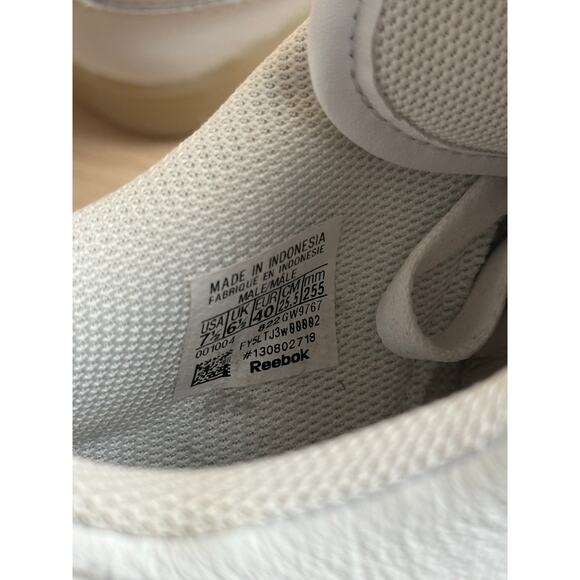 Dime x Reebok Workout Plus White Sneaker Size 7.5M - MINT - Picture 8 of 8